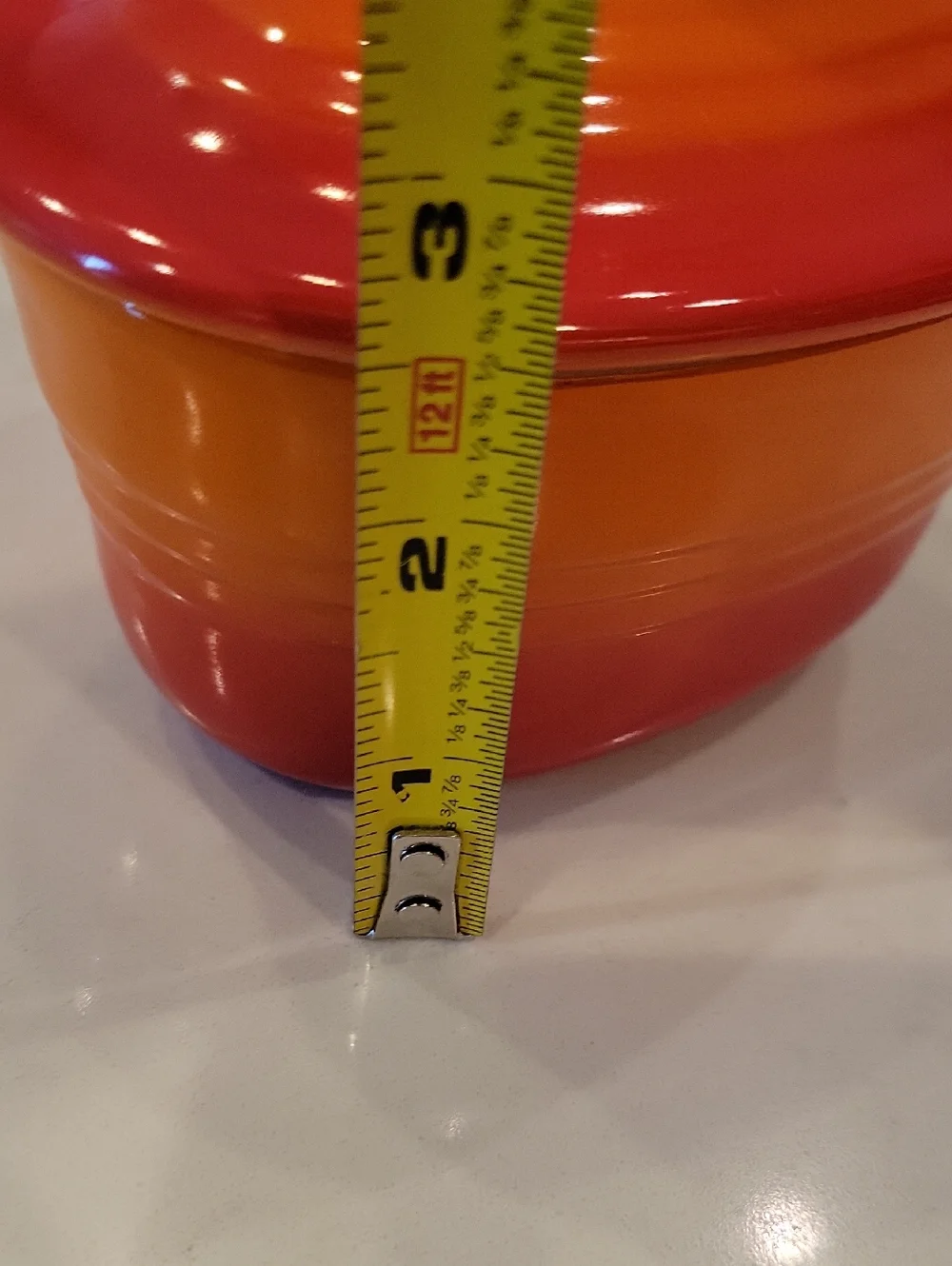 Le Creuset Like New Flame Heart Cocotte